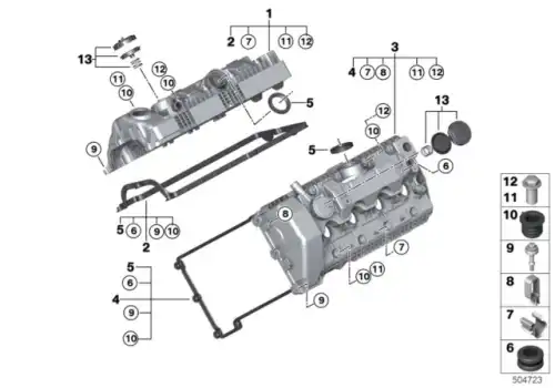 Вентиляционная труба ! \BMW 5' E60, LCI, E61, 6' E63, E64, 7' E65, E66, X5 E70 11 61 7 563 477