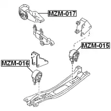 Подушка крепления двигателя FEBEST MZM-016