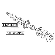 Ступица FEBEST KIT-GGN15