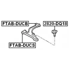 Шаровая опора FEBEST 2820-DQ18