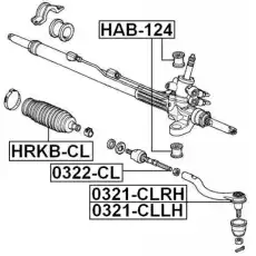 Рулевой наконечник FEBEST 0321-CLLH