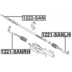 Рулевая тяга FEBEST 1222-SAN