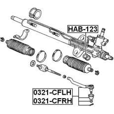 Рулевой наконечник FEBEST 0321-CFLH