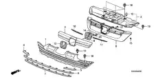 Эмблема 75700S9AG00 HONDA