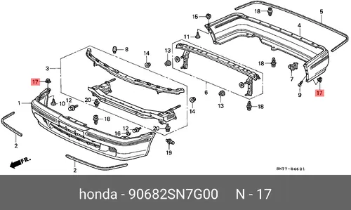 ПИСТОН 90682SN7G00 HONDA