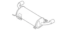 ГЛУШИТЕЛЬ ЗАДН.ЧАСТЬ CX7 L3D740100E MAZDA