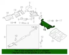 ГЛУШИТЕЛЬ ЗАДН.ЧАСТЬ CX7 L3D740100E MAZDA