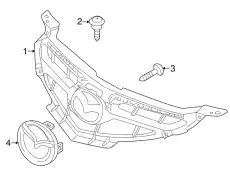 Решетка радиатора MAZDA BS4N50711B