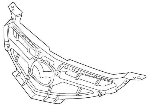 Решетка радиатора MAZDA BS4N50711B