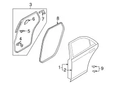 Ручка двери MAZDA TD1173760F