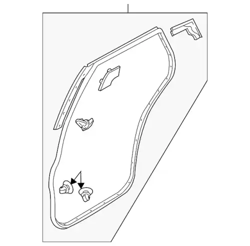 Ручка двери MAZDA TD1173760F