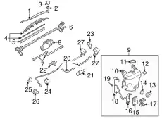 Крышка расширительного бачка MAZDA GJ6A67483A