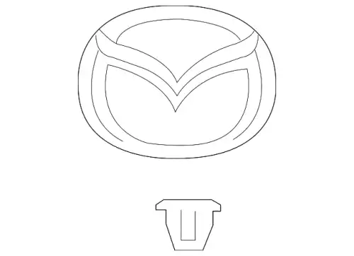  ЭМБЛЕМА ПЯТОЙ ДВЕРИ GJ6A51730A MAZDA