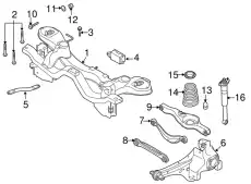 болт с эксцентриком! в сборе\ Mazda 3/5/Axela/CX-7 03> 9YB101209