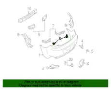  Клипса бампера (10005030/210220/0049941 КИТАЙ) H260506K8 MAZDA
