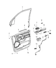 RETAINER UNDER DRIVE BRAKE 68192 842AA DODGE