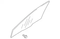 СТЕКЛО ДВЕРИ ПЕРЕДНЕЙ 5706A577 MITSUBISHI