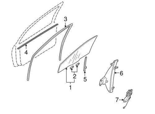 Стеклоподъемник  MITSUBISHI MR573877