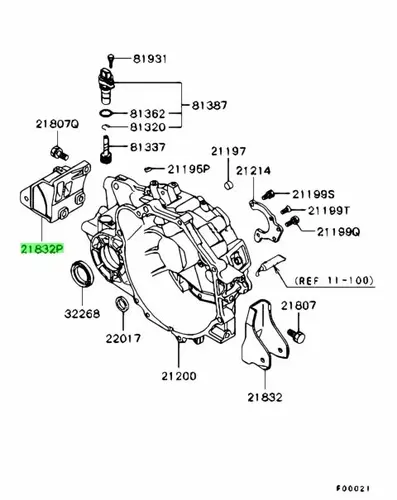  КРОНШТЕЙН КОРПУСА ТРАНСМИССИ MR567560 MITSUBISHI