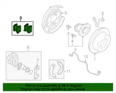 Тормозные колодки дисковые MITSUBISHI MZ690569
