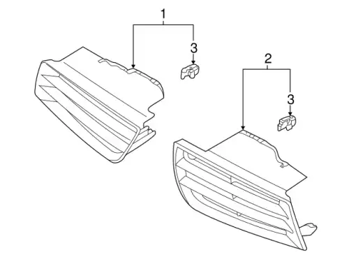 Решетка радиатора MITSUBISHI MR520738