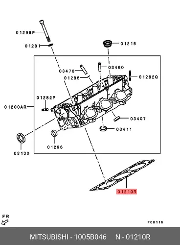 Прокладка ГБЦ MITSUBISHI 1005B046