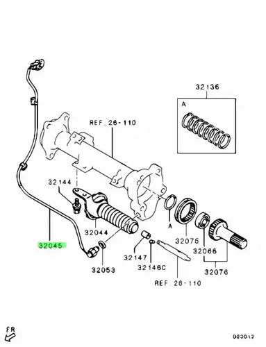 ДАТЧИК МУФТЫ СВОБОДНОГО ХОДА MN171296 MITSUBISHI