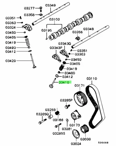 КЛАПАН MITSUBISHI MD162780