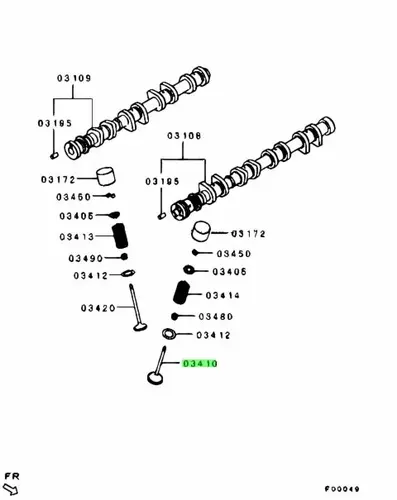 КЛАПАН ДВС MR984260 MITSUBISHI