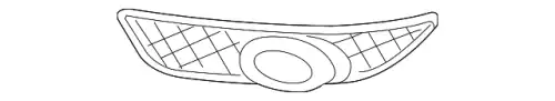 Решетка бампера MITSUBISHI 8321A090
