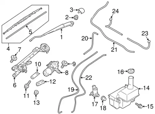 Щетка стеклоочистителя MR574655 MITSUBISHI