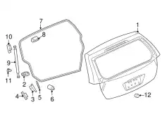 Ограничитель открывания двери авто MITSUBISHI MB270607