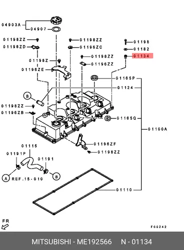 Прокладка клапанной крышки MITSUBISHI ME192566
