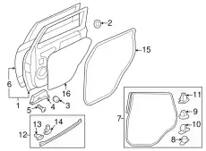  ФИКСАТОР 5725A136 MITSUBISHI