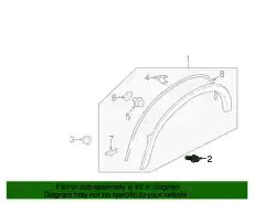 клипса крепления бампера переднего!\ Mitsubishi Eclipse MS452393