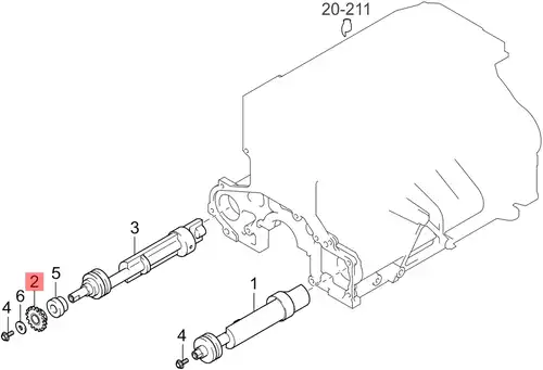 Шестерня 233154A400 MOBIS