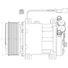 Компрессор кондиц. для с/т JCB 3CX (LCAC 3101) LUZAR
