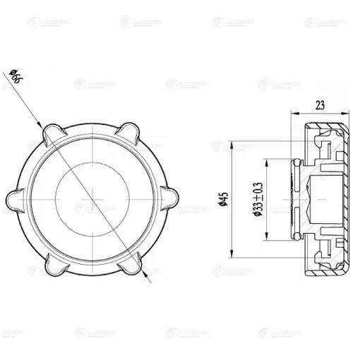 Крышка насоса ГУР LUZAR LL 1011