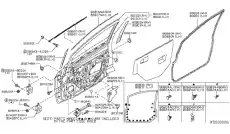  МОЛДИНГ СТЕКЛА 80820EE000 NISSAN