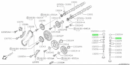 Гидрокомпенсатор NISSAN 132312W201