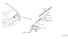Щетка стеклоочистителя 287901BA0A NISSAN 350/14'' мм/"