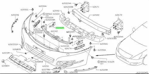  62240JN00A УСИЛИТЕЛЬ NISSAN