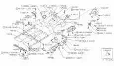 клипса!\ Nissan Almera N15 95> 63848-D4000