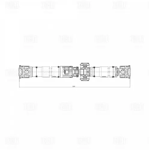 Карданный вал TRIALLI CD 2200
