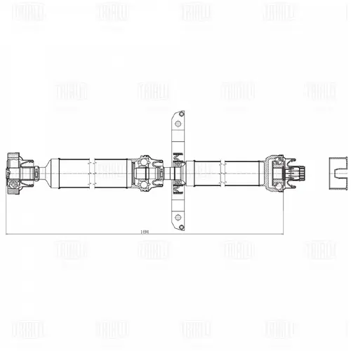 Карданный вал TRIALLI CD 4108