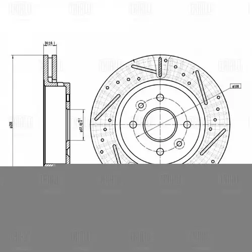 Тормозной диск TRIALLI DF 101S