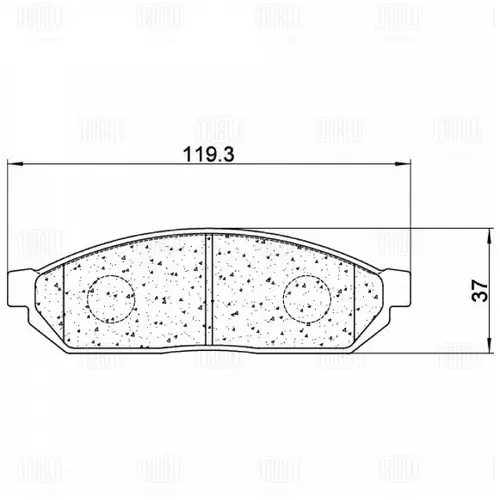 Тормозные колодки дисковые TRIALLI PF 2279CR