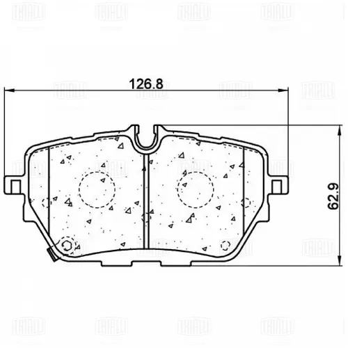 Тормозные колодки дисковые TRIALLI PF 3240CR