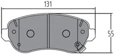 Тормозные колодки дисковые TRIALLI PF 4131