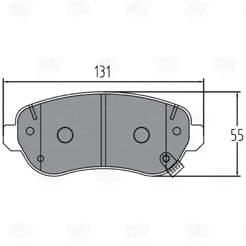 Тормозные колодки дисковые TRIALLI PF 4131CR
